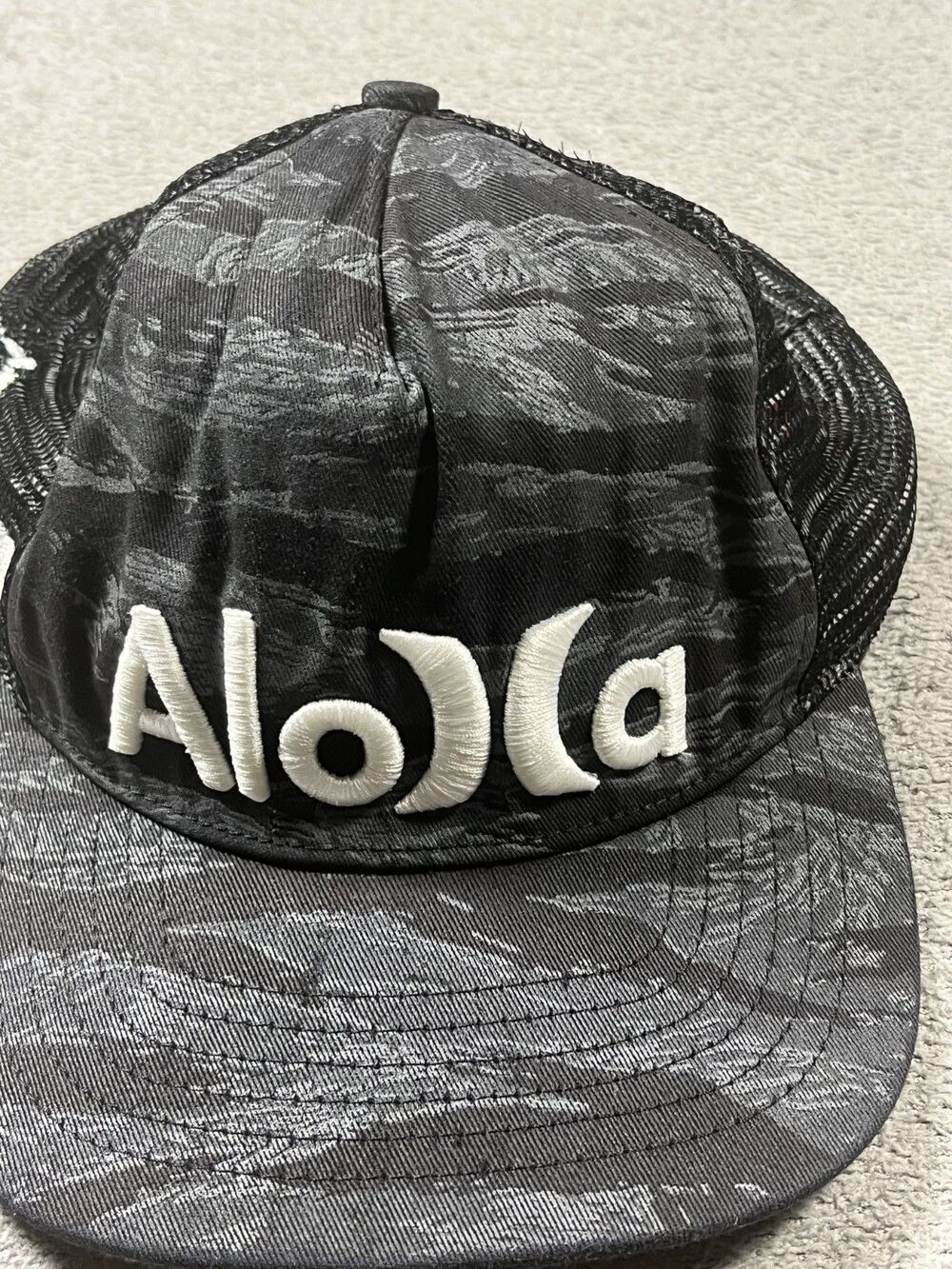 Hurley Aloha Hat Snapback Trucker Mesh Hat Tiger Stripe Camo Hawaii